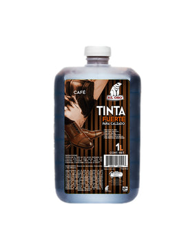 Tinta Fuerte Restauradora de Calzado de 1 Litro Color Café