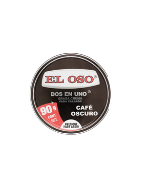 Grasa - Crema Dos en Uno de 90 g Color Café Oscuro
